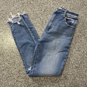 Abercrombie & Fitch Jeans Womens 2 26x28 High Rise Curve Love Skinny Ankle Raw